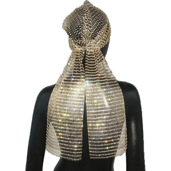 Rhinestone Mesh Headband Elastic Glamour Perfect for Parties Events Wear main image 7